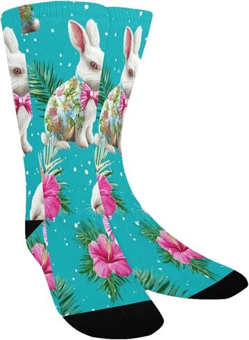 جوارب المشي لمسافات طويلة على شكل زهرة زرقاء من الأرانب الاستوائية - جوارب شتوية حرارية سميكة دافئة للأولاد والبنات للمدرسة، والارتداء اليومي والأنشطة الخارجية in Kuwait