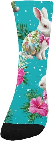 جوارب المشي لمسافات طويلة على شكل زهرة زرقاء من الأرانب الاستوائية - جوارب شتوية حرارية سميكة دافئة للأولاد والبنات للمدرسة، والارتداء اليومي والأنشطة الخارجية in Kuwait