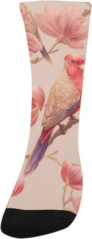 جوارب Blossom Birds Motif للمشي لمسافات طويلة - جوارب شتوية سميكة دافئة للأولاد والبنات الصغار للمدرسة، والارتداء اليومي والأنشطة الخارجية in Kuwait