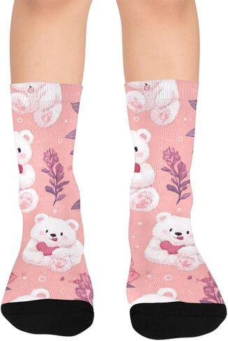 جوارب Gentle Teddy Vibe للمشي لمسافات طويلة - جوارب شتوية حرارية سميكة دافئة للأولاد والبنات للمدرسة، والارتداء اليومي والأنشطة الخارجية in Kuwait