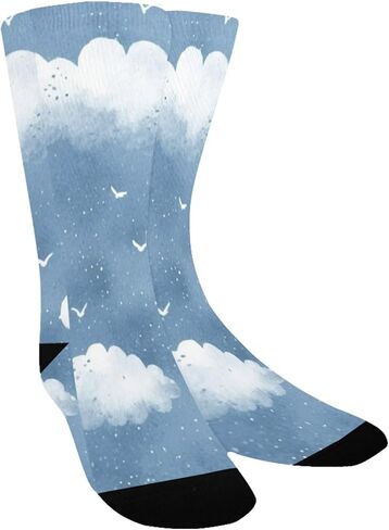 جوارب المشي لمسافات طويلة بالحبر المائي بألوان مائية - جوارب شتوية حرارية سميكة دافئة للأطفال الصغار للأولاد والبنات للمدرسة، والارتداء اليومي والأنشطة الخارجية in Kuwait