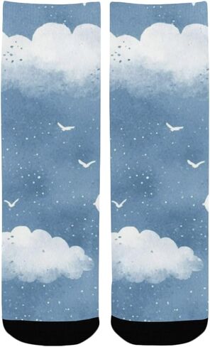 جوارب المشي لمسافات طويلة بالحبر المائي بألوان مائية - جوارب شتوية حرارية سميكة دافئة للأطفال الصغار للأولاد والبنات للمدرسة، والارتداء اليومي والأنشطة الخارجية in Kuwait