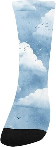 جوارب Sky White Clouds للمشي لمسافات طويلة - جوارب شتوية حرارية سميكة دافئة للأطفال الصغار للأولاد والبنات للمدرسة، والارتداء اليومي والأنشطة الخارجية in Kuwait