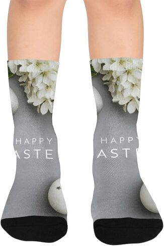 جوارب فضية لبيض عيد الفصح رمادية للمشي لمسافات طويلة - جوارب شتوية حرارية سميكة دافئة للأولاد والبنات للمدرسة، والارتداء اليومي والأنشطة الخارجية in Kuwait