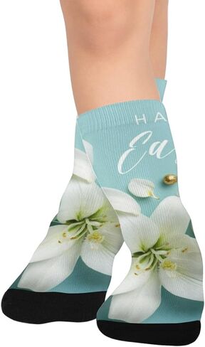 جوارب ليلي لعيد الفصح المتوهجة للمشي لمسافات طويلة - جوارب شتوية حرارية سميكة دافئة للأطفال الصغار للأولاد والبنات للمدرسة، والارتداء اليومي والأنشطة الخارجية in Kuwait