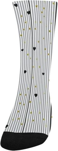 جوارب مخططة على شكل قلب منقطة للمشي لمسافات طويلة - جوارب شتوية حرارية سميكة دافئة للأطفال الصغار للأولاد والبنات للمدرسة، والارتداء اليومي والأنشطة الخارجية in Kuwait