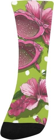 جوارب Tropical Sunglass Bloom Green للمشي لمسافات طويلة - جوارب شتوية سميكة دافئة للأولاد والبنات للمدرسة، والارتداء اليومي والأنشطة الخارجية in Kuwait