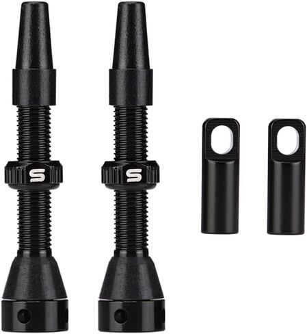 CYSKY Tubeless Presta Valve Stem 40mm 44mm Comes with Valve Core Remover Tool and Valve Stem Caps, Fit Most Bicycle Tubeless Rims Pair in Saudi Arabia