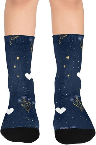 جوارب Starry Bloom Vibe للمشي لمسافات طويلة - جوارب شتوية حرارية سميكة دافئة للأطفال الصغار للأولاد والبنات للمدرسة، والارتداء اليومي والأنشطة الخارجية in Kuwait