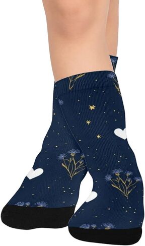 جوارب Starry Bloom Vibe للمشي لمسافات طويلة - جوارب شتوية حرارية سميكة دافئة للأطفال الصغار للأولاد والبنات للمدرسة، والارتداء اليومي والأنشطة الخارجية in Kuwait