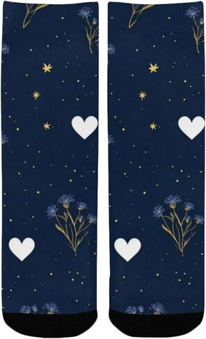 جوارب Starry Bloom Vibe للمشي لمسافات طويلة - جوارب شتوية حرارية سميكة دافئة للأطفال الصغار للأولاد والبنات للمدرسة، والارتداء اليومي والأنشطة الخارجية in Kuwait