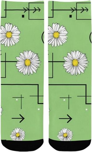 جوارب ديزي هارت جيو جرين للمشي لمسافات طويلة - جوارب شتوية حرارية سميكة دافئة للأطفال الصغار للأولاد والبنات للمدرسة، والارتداء اليومي والأنشطة الخارجية in Kuwait