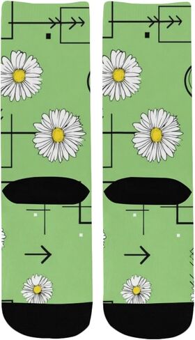 جوارب ديزي هارت جيو جرين للمشي لمسافات طويلة - جوارب شتوية حرارية سميكة دافئة للأطفال الصغار للأولاد والبنات للمدرسة، والارتداء اليومي والأنشطة الخارجية in Kuwait