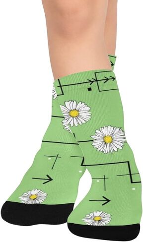 جوارب ديزي هارت جيو جرين للمشي لمسافات طويلة - جوارب شتوية حرارية سميكة دافئة للأطفال الصغار للأولاد والبنات للمدرسة، والارتداء اليومي والأنشطة الخارجية in Kuwait