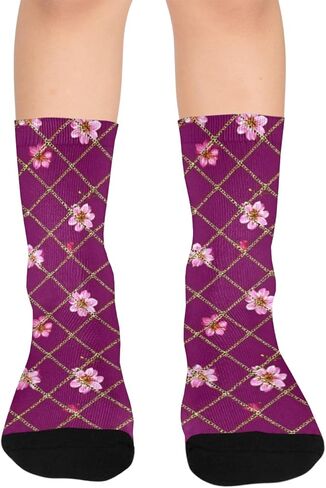 جوارب Regal Diamond Motif للمشي لمسافات طويلة - جوارب شتوية حرارية سميكة دافئة للأولاد والبنات الصغار للمدرسة، والارتداء اليومي والأنشطة الخارجية in Kuwait