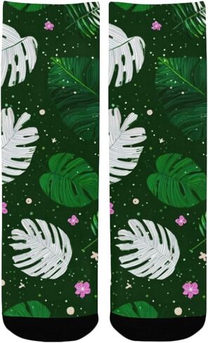 جوارب Pink Bloom Jungle للمشي لمسافات طويلة - جوارب شتوية حرارية سميكة دافئة للأطفال الصغار للأولاد والبنات للمدرسة، والارتداء اليومي والأنشطة الخارجية in Kuwait