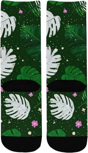 جوارب Pink Bloom Jungle للمشي لمسافات طويلة - جوارب شتوية حرارية سميكة دافئة للأطفال الصغار للأولاد والبنات للمدرسة، والارتداء اليومي والأنشطة الخارجية in Kuwait