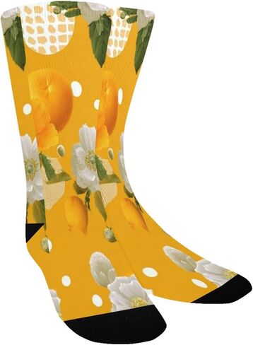 جوارب Geo Poppy Motif للمشي لمسافات طويلة - جوارب شتوية حرارية سميكة دافئة للأولاد والبنات الصغار للمدرسة، والارتداء اليومي والأنشطة الخارجية in Kuwait