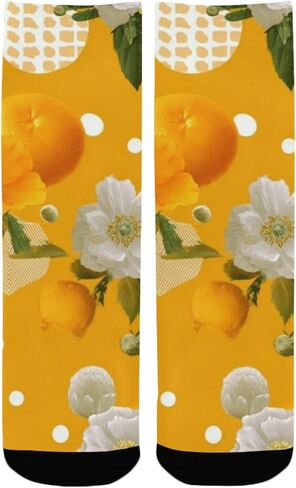 جوارب Geo Poppy Motif للمشي لمسافات طويلة - جوارب شتوية حرارية سميكة دافئة للأولاد والبنات الصغار للمدرسة، والارتداء اليومي والأنشطة الخارجية in Kuwait