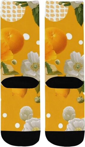 جوارب Geo Poppy Motif للمشي لمسافات طويلة - جوارب شتوية حرارية سميكة دافئة للأولاد والبنات الصغار للمدرسة، والارتداء اليومي والأنشطة الخارجية in Kuwait