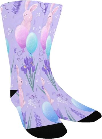 جوارب Pastel Bunny Bloom للمشي لمسافات طويلة - جوارب شتوية حرارية سميكة دافئة للأولاد والبنات للمدرسة، والارتداء اليومي والأنشطة الخارجية in Kuwait