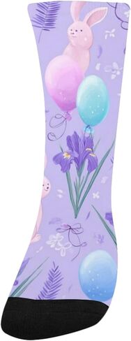 جوارب Pastel Bunny Bloom للمشي لمسافات طويلة - جوارب شتوية حرارية سميكة دافئة للأولاد والبنات للمدرسة، والارتداء اليومي والأنشطة الخارجية in Kuwait