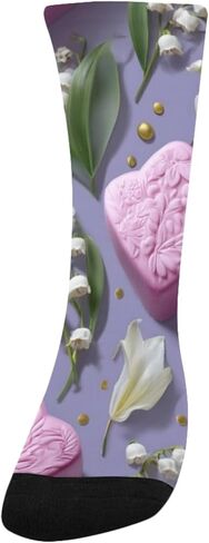 جوارب Pastel Bloom Pueple للمشي لمسافات طويلة - جوارب شتوية حرارية سميكة دافئة للأولاد والبنات للمدرسة، والارتداء اليومي والأنشطة الخارجية in Kuwait