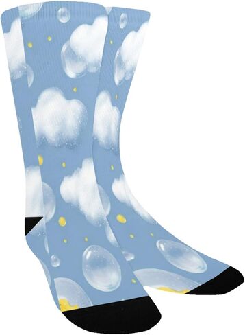 جوارب المشي لمسافات طويلة باللون الأزرق من Cloud Art - جوارب شتوية حرارية سميكة دافئة للأولاد والبنات الصغار للمدرسة، والارتداء اليومي والأنشطة الخارجية in Kuwait