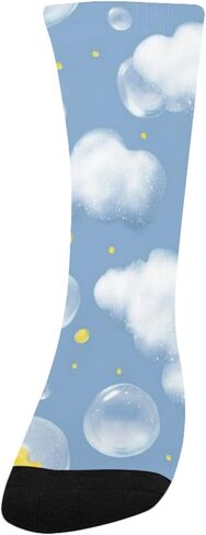 جوارب المشي لمسافات طويلة باللون الأزرق من Cloud Art - جوارب شتوية حرارية سميكة دافئة للأولاد والبنات الصغار للمدرسة، والارتداء اليومي والأنشطة الخارجية in Kuwait