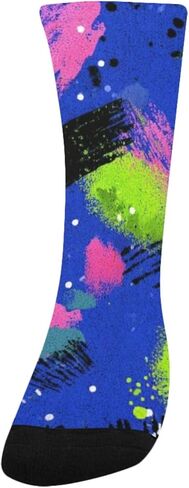 جوارب نيون جرافيتي بوب للمشي لمسافات طويلة - جوارب شتوية حرارية سميكة دافئة للأولاد والبنات للمدرسة، والارتداء اليومي والأنشطة الخارجية in Kuwait