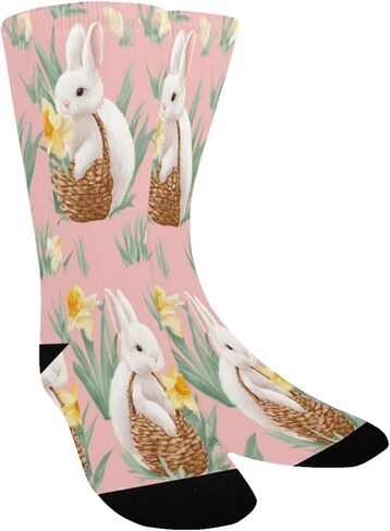 جوارب باستيل أرنب عيد الفصح للمشي لمسافات طويلة - جوارب شتوية حرارية سميكة دافئة للأولاد والبنات الصغار للمدرسة، والارتداء اليومي والأنشطة الخارجية in Kuwait