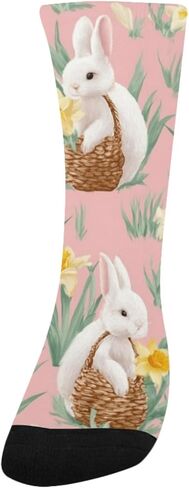 جوارب باستيل أرنب عيد الفصح للمشي لمسافات طويلة - جوارب شتوية حرارية سميكة دافئة للأولاد والبنات الصغار للمدرسة، والارتداء اليومي والأنشطة الخارجية in Kuwait
