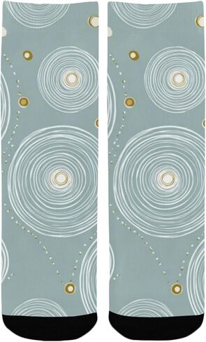 جوارب فنية للمشي لمسافات طويلة على شكل دوائر ناعمة - جوارب شتوية حرارية سميكة دافئة للأطفال الصغار للأولاد والبنات للمدرسة، والارتداء اليومي والأنشطة الخارجية in Kuwait