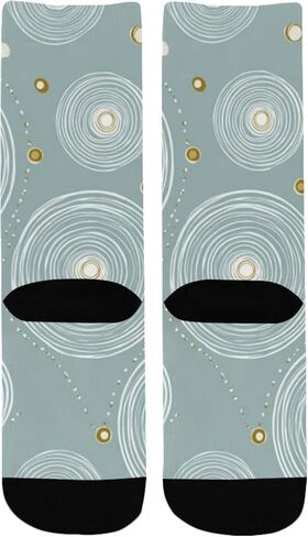 جوارب فنية للمشي لمسافات طويلة على شكل دوائر ناعمة - جوارب شتوية حرارية سميكة دافئة للأطفال الصغار للأولاد والبنات للمدرسة، والارتداء اليومي والأنشطة الخارجية in Kuwait