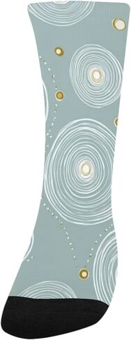 جوارب فنية للمشي لمسافات طويلة على شكل دوائر ناعمة - جوارب شتوية حرارية سميكة دافئة للأطفال الصغار للأولاد والبنات للمدرسة، والارتداء اليومي والأنشطة الخارجية in Kuwait