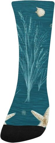 جوارب Art Ocean Shellscape للمشي لمسافات طويلة - جوارب شتوية حرارية سميكة دافئة للأطفال الصغار للأولاد والبنات للمدرسة، والارتداء اليومي والأنشطة الخارجية in Kuwait