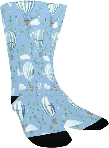 جوارب Sky Balloon Vines زرقاء للمشي لمسافات طويلة - جوارب شتوية حرارية سميكة دافئة للأولاد والبنات للمدرسة، والارتداء اليومي والأنشطة الخارجية in Kuwait