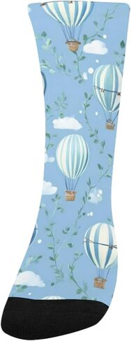 جوارب Sky Balloon Vines زرقاء للمشي لمسافات طويلة - جوارب شتوية حرارية سميكة دافئة للأولاد والبنات للمدرسة، والارتداء اليومي والأنشطة الخارجية in Kuwait