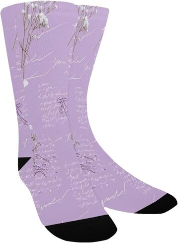 جوارب Lavender Love Letter للمشي لمسافات طويلة - جوارب شتوية حرارية سميكة دافئة للأطفال الصغار للأولاد والبنات للمدرسة، والارتداء اليومي والأنشطة الخارجية in Kuwait