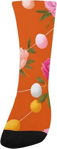 جوارب برتقالية مرجانية للمشي لمسافات طويلة - جوارب شتوية حرارية سميكة دافئة للأولاد والبنات للمدرسة، والارتداء اليومي والأنشطة الخارجية in Kuwait