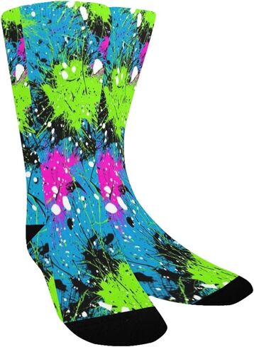 جوارب المشي لمسافات طويلة بلون أخضر نيون داش - جوارب شتوية حرارية سميكة دافئة للأولاد والبنات للمدرسة، والارتداء اليومي والأنشطة الخارجية in Kuwait