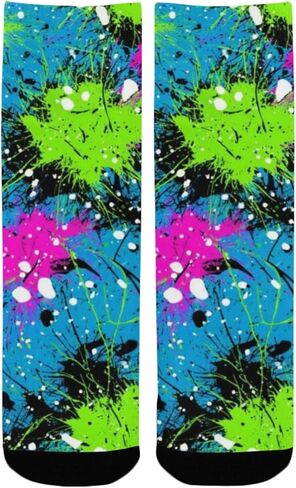 جوارب المشي لمسافات طويلة بلون أخضر نيون داش - جوارب شتوية حرارية سميكة دافئة للأولاد والبنات للمدرسة، والارتداء اليومي والأنشطة الخارجية in Kuwait