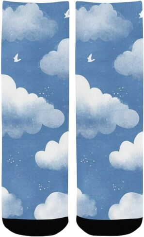 جوارب ناعمة للمشي على شكل سحابة - جوارب شتوية حرارية سميكة دافئة للأولاد والبنات الصغار للمدرسة، والارتداء اليومي والأنشطة الخارجية in Kuwait