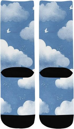 جوارب ناعمة للمشي على شكل سحابة - جوارب شتوية حرارية سميكة دافئة للأولاد والبنات الصغار للمدرسة، والارتداء اليومي والأنشطة الخارجية in Kuwait