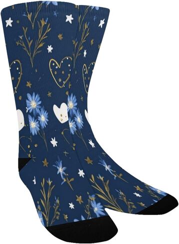 جوارب منتصف الليل على شكل قلب مزهرة - جوارب شتوية حرارية سميكة دافئة للأولاد والبنات الصغار للمدرسة، والارتداء اليومي والأنشطة الخارجية in Kuwait