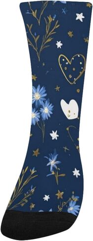 جوارب منتصف الليل على شكل قلب مزهرة - جوارب شتوية حرارية سميكة دافئة للأولاد والبنات الصغار للمدرسة، والارتداء اليومي والأنشطة الخارجية in Kuwait