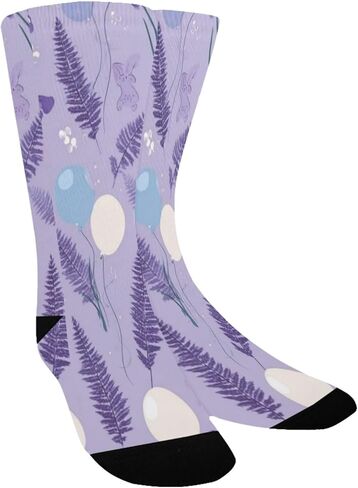 جوارب المشي لمسافات طويلة على شكل لافندر غريبة الأطوار - جوارب شتوية حرارية سميكة دافئة للأولاد والبنات للمدرسة، والارتداء اليومي والأنشطة الخارجية in Kuwait