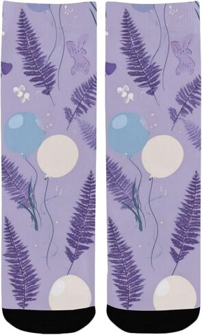 جوارب المشي لمسافات طويلة على شكل لافندر غريبة الأطوار - جوارب شتوية حرارية سميكة دافئة للأولاد والبنات للمدرسة، والارتداء اليومي والأنشطة الخارجية in Kuwait