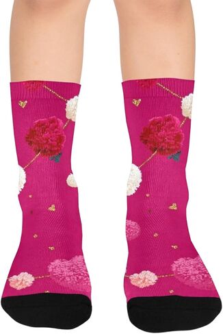 جوارب بوم بوم هارت للمشي لمسافات طويلة - جوارب شتوية حرارية سميكة دافئة للأولاد والبنات الصغار للمدرسة، والارتداء اليومي والأنشطة الخارجية in Kuwait