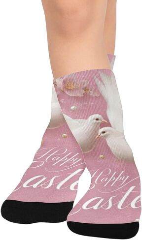 جوارب Pink Peace Vibe للمشي لمسافات طويلة - جوارب شتوية حرارية سميكة دافئة للأطفال الصغار للأولاد والبنات للمدرسة، والارتداء اليومي والأنشطة الخارجية in Kuwait